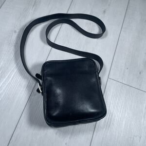 Coach 9817 Leather Camera Crossbody Double Zip Black Adjustable Vintage Bag